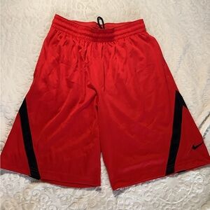 Nike DRI-FIT basketball shorts, size M, RED and BLACK, vintage, rare
